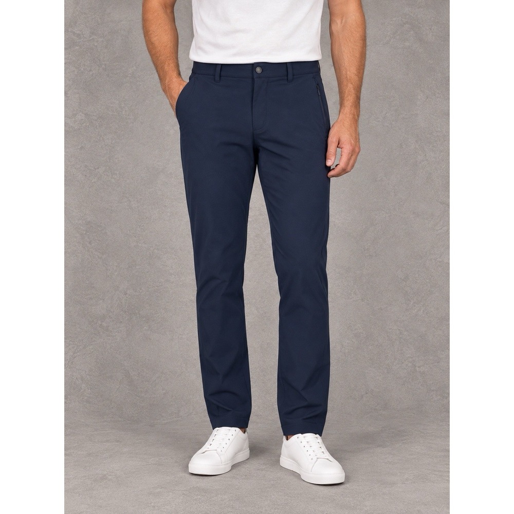Lululemon Commission Slim Pants Mens 34x26 Blue Warpstreme Stretch Commuter